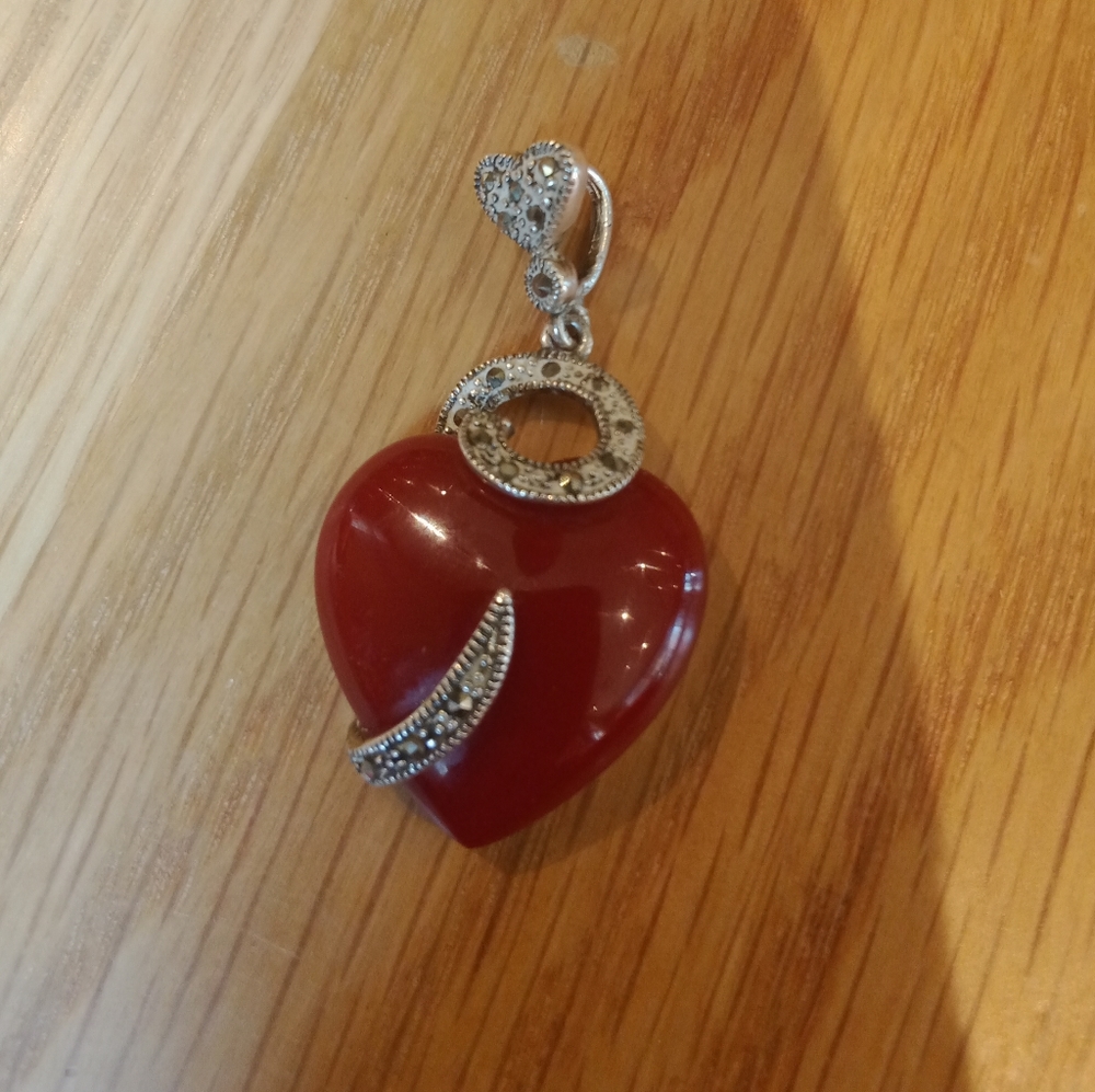 Sterling silver heart  pendant